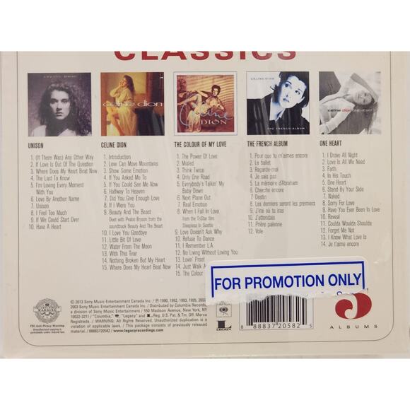 Original Album Classics by Céline Dion CD 2013 5 Discs Sony For Promotion Only - Picture 4 of 5